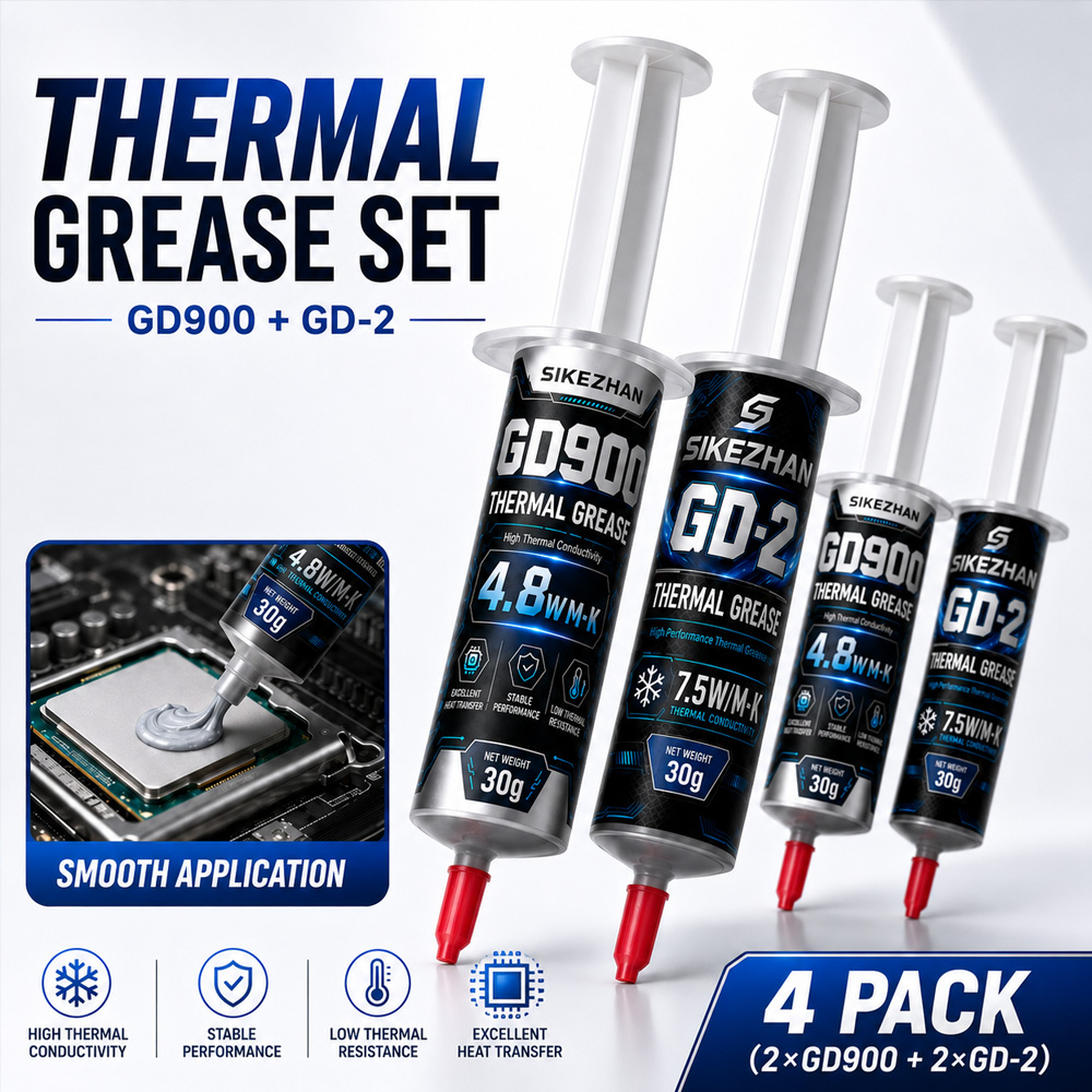 Thermal Paste Cpu - SIKEZHAN 2Pc Pâte Thermique 30g Graisse