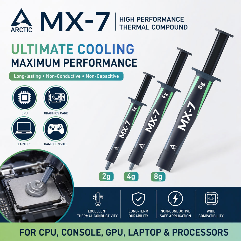 Thermal Paste Cpu - Pâte thermique ARCTIC MX-7 4G 8G