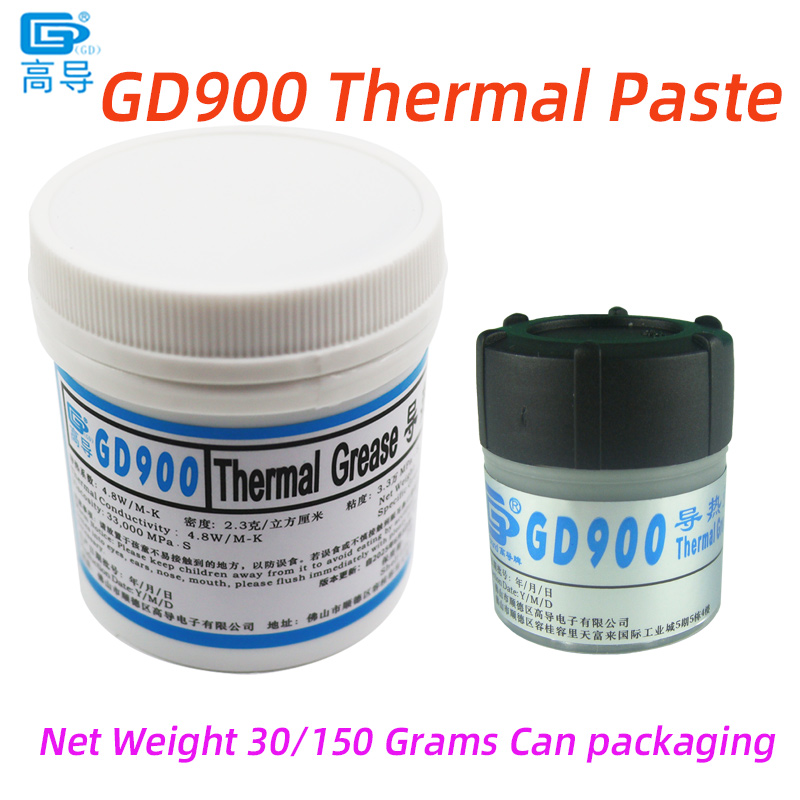Thermal Paste Cpu - Pâte thermique conductrice gris GD900 pour