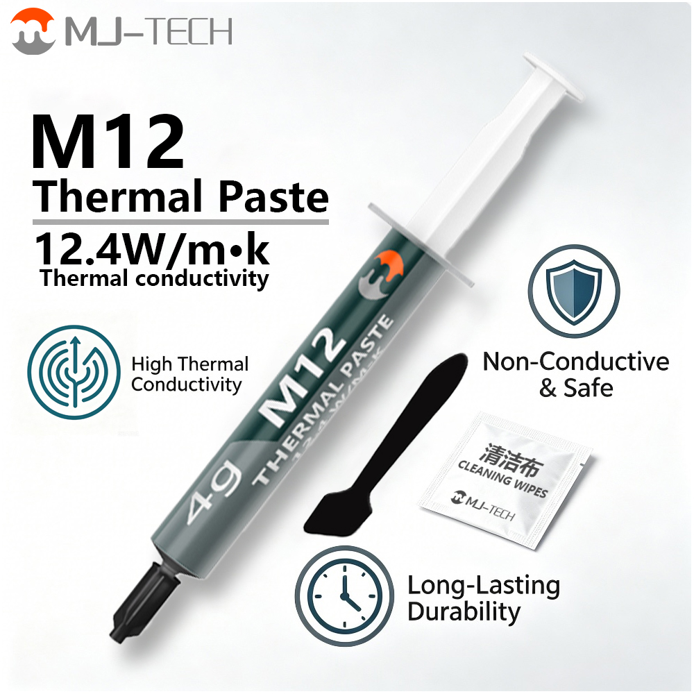 Pâte thermique MJ-TECH M8 M12  - Thermal Paste Cpu avis et prix