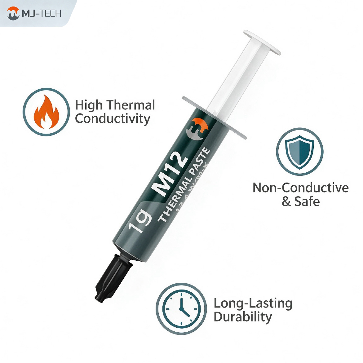 Pâte thermique MJ-TECH M8 M12  - Thermal Paste Cpu avis et prix